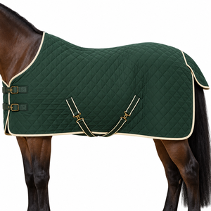 Couvertures d'extérieur respirantes et stables en polaire pour chevaux, toutes saisons, 2 jambes, personnalisables, vente en gros, imperméables et chaudes - Product Image 5