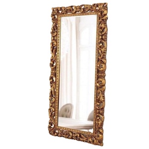 Antique <b>Large</b> Rustic Rectangle Full-Length Dressing Floor <b>Mirror</b> Framed Wooden Carving Glass Beautiful At Wholesale Price - Product Image 4