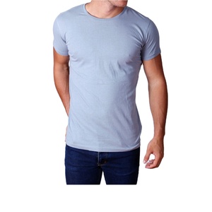 T-shirt décontracté pour homme, personnalisé avec logo et marque sur le devant, couleur unie, col rond, manches courtes, 100% coton, respirant, séchage rapide - Product Image 4