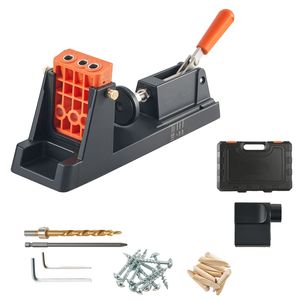 Kit per Foratura a Tasca Regolabile da 1/2'' a 1 1/2'' Leggero, Macchina per Foratura del Legno con Sistema di Raccolta Polvere e Guida Staccabile - Product Image 1