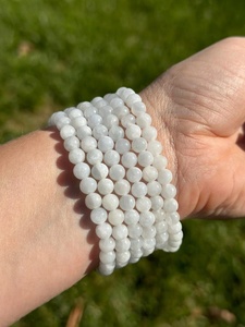 Wholesale <b>Blue</b> Calcite 8mm Carved Beads Premium Grade <b>Crystal</b> Durable <b>Bracelet</b> Buy Love Healing Souvenir Gift Mascot Style - Product Image 5