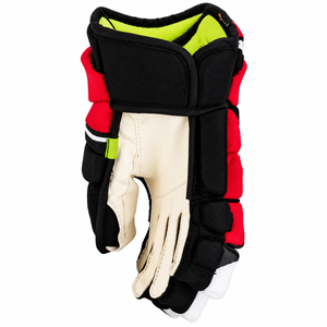 Gants de hockey sur glace IBERIA Premium rouge et noir avec rembourrage protecteur, gants de joueur de hockey, fabrication OEM personnalisée, vente en gros - Product Image 3
