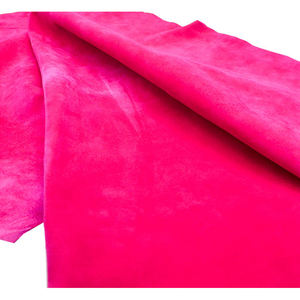 Cuero de Piel de Cabra Rosa Genuino con Acabado Granulado, Ecológico, Certificado LWG, para Zapatos, Bolsos y Prendas - Product Image 1