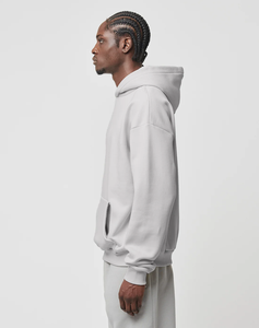 Sweat à capuche oversize en molleton de coton épais pour homme, avec poche kangourou et épaules tombantes, design personnalisé - Style streetwear décontracté - Product Image 2