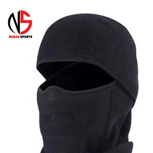 Balaclava noire unisexe à motif uni, taille personnalisable, pour affichage intégral du visage, vente en gros chez Nurak Sport - Product Image 3