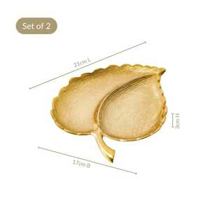 Plateaux de service en acier inoxydable finis métalliques pour la cuisine, plateaux décoratifs en métal pour fruits et légumes, nouveau plateau en métal de forme originale - Product Image 5