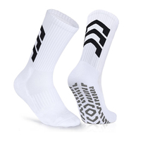 Calcetines Deportivos Blancos con Logotipo Negro, Suela Antideslizante, Spandex/Nailon Transpirable para Baloncesto, Adultos, Ropa Deportiva de Primavera