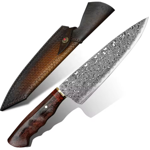 Couteau de Chef de Cuisine en Acier Damas PRESTIGE BLADES 2026, Ambidextre, Compatible Lave-Vaisselle, Manche Fait Main, Haute Qualité, OEM, Vente en Gros - Product Image 1