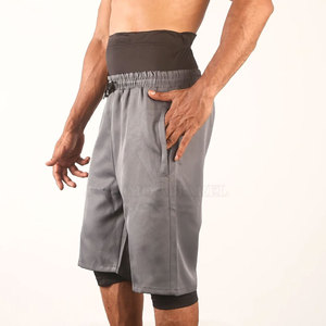 Premium Quality Custom Athletic Style Men Awrah Shorts With Elastic Waist Long Length And Functional Side Pockets - Product Image 3