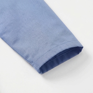เสื้อกาวน์สีฟ้าอ่อน |   เสื้อกาวน์แพทย์มืออาชีพ |   เสื้อคลุมแล็บแขนยาว |   ผู้ผลิต OEM ตามสั่ง - Product Image 4