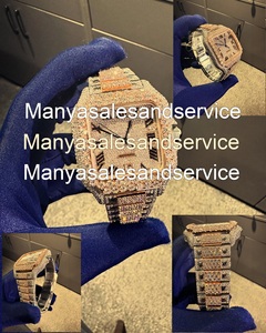 Relojes Mecánicos Cuadrados de Lujo con Diamantes VVS y Moissanita, Estilo Hip Hop, con Incrustaciones de Moissanita, Aprobados por el Probador de Diamantes - Product Image 3