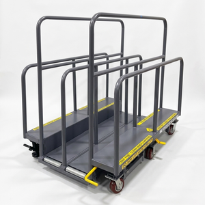 Heavy Duty Hydraulic Lift Glass Rack Cart Mobile Glass <b>Transport</b> Trolley Height Adjustable Capacity 500kg OEM ODM Global Export - Product Image 1