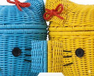 Panier de rangement en osier pour le linge, produit indonésien, mignon, chaton, pour tout usage - Product Image 6