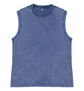 Hot Sale Men Hip Hop Knitted Sleeveless <b>Tank</b> <b>Tops</b> Custom Screen Print High Quality 100% Cotton Quick Dry Anti-Uv - Product Image 3