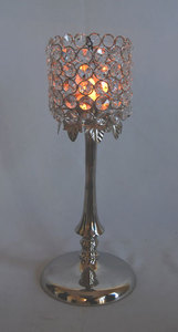 <b>Top</b> Selling <b>Crystal</b> Metal Votive Tea Light Candle Holder Classic Style Fabulous Design Nickel Finishing Votive Candle Holder - Product Image 3