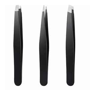 BAFA SURGICAL INSTRUMENTS Juego de 3 Pinzas para Cejas de Acero Inoxidable con Punta Recta de Primera Calidad - Ligeras y Duraderas - Product Image 1