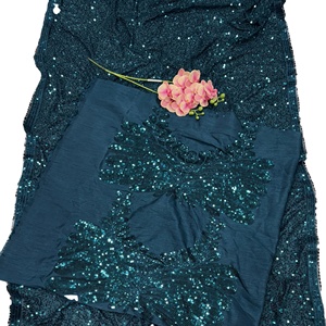 Bollywood Beautiful Georgette con trabajo de bordado Saree party wear - Product Image 1