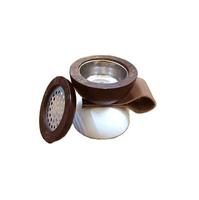 Ensemble de brûleurs à bakhoor miniatures en acier inoxydable résistant à la chaleur, avec plat magnétique, encensoir aromatique indien et tirette en cuir – Vente en gros