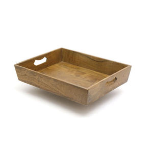 Contemporary Wooden <b>Beverage</b> <b>Serving</b> Tray 3-Design <b>Set</b> for <b>Serving</b> Coffee Mugs Tea Cups Juice - Product Image 1