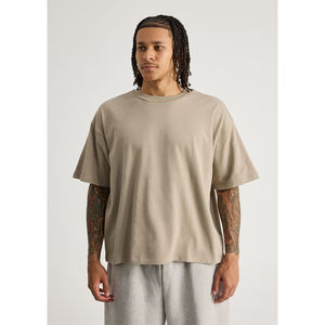 T-shirt Homme Oversize de Haute Qualité à Épaules Tombantes, Effet Vieilli Vintage, Streetwear Personnalisé, Vêtements d'Été – Fabricants de T-shirts - Product Image 1
