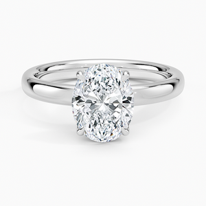 Bague BOJ 063 Coupe Ovale en Argent 925, Bague Solitaire Elodie avec Diamant Moissanite 2ct Couleur D VVS1 Certifiée GRA, Prix Bas, Grande Vente - Product Image 1