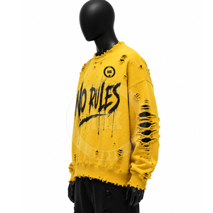 Sweat-shirts personnalisés pour hommes en vente en ligne, nouveaux modèles unis en coton épais mélangé. - Product Image 3