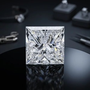 Diamante Portugués de Corte Princesa Cultivado en Laboratorio, Certificado CVD Premium, Piedra Suelta para Fabricación de Joyería Fina - Product Image 3