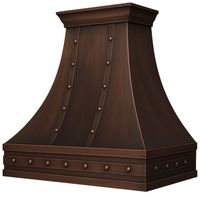 Hotte de cuisine décorative en aluminium sur mesure, couvercle d'évacuation de luxe fait main, cheminée métallique décorative, finition premium, moderne et discrète