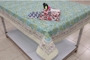 Mantel Rectangular de Lino y Algodón con Estampado Floral, Hecho a Mano, Ligero, Lavable, para Uso Doméstico, Estilo Pastoral, Logotipo Personalizado - Product Image 2