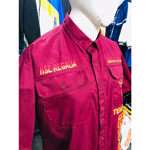 Chemise rouge personnalisée Shriners – Insigne maçonnique brodé « I Am Our Mystic Temple 2002 » - Product Image 3