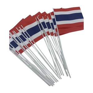 Drapeaux d'extérieur rectangulaires portables en polyester avec mât en acrylique, imprimés numériquement, pour activités promotionnelles - Product Image 5
