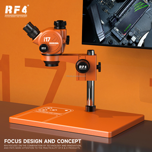RF4 I17 橙色视觉三目显微镜专业版，适用于实验室观察分析和工业精密检测 - Product Image 3