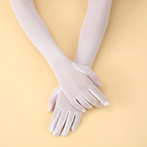 Gants longs fins en dentelle élastique translucide pour femmes, parfaits pour l'opéra, Halloween, les dîners et les soirées - Vente en gros - Product Image 1