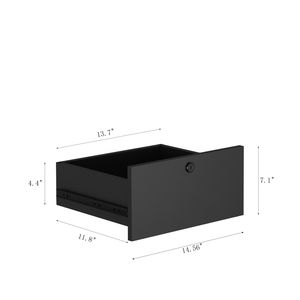 Juego Moderno de 2 Mesitas de Noche Inteligentes con Estación de Carga, Lámpara de Noche, Estantería y Mesa Auxiliar - Product Image 6