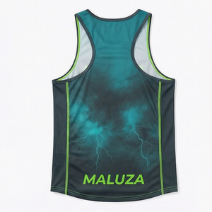 ชุดบาสเก็ตบอลฤดูร้อน MALUZA ลายพิมพ์ทันสมัย ระบายอากาศได้ดี ไซส์พลัส เสื้อกีฬาแขนกุดและกางเกงขาสั้นออกกำลังกาย - Product Image 2