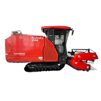 Moissonneuse-batteuse à riz Kubota Crawler EX118, qualité agricole, machine de récolte à vendre