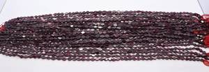 Perles de grenat naturel AAA, lisses, de forme diamant irrégulière, perles de pierres précieuses de forme diamant à forage droit, 13 pouces, perles de rhodolite grenat - Product Image 3