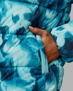 Chaqueta de invierno acolchada estampada premium para mujer, ropa informal personalizada para mujer, con cierre de cremallera a prueba de viento y bolsillos laterales, abrigo para mujer - Product Image 4