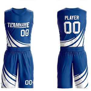 Nouvelle tenue de basket-ball tendance pour hommes, vêtements de sport, tissu respirant 100% polyester, haute qualité, séchage rapide, nom d'équipe personnalisé - Product Image 5