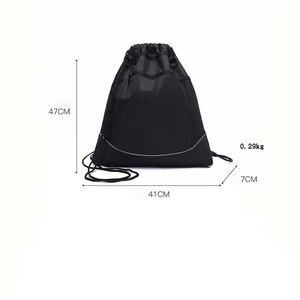 Large Capacity <b>Waterproof</b> Nylon <b>Drawstring</b> Backpack <b>Bag</b> for Outdoor Travel Gym Cycling Basketball Football Sports - Product Image 3