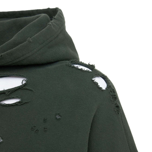 Nueva Llegada: Sudaderas con Capucha para Hombre, Diseño Desgastado con Bordado, Felpa, Poliéster y Algodón, Logotipo Personalizado, Ropa Urbana Transpirable - Product Image 5