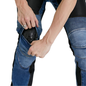 Pantalon de moto unisexe grande taille avec protections de hanche et de genoux amovibles, respirant, imprimé, imperméable, protection toutes saisons - Product Image 4