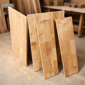 OEM Custom Wood Table Top Rubberwood Acacia Oak Butcher <b>Block</b> Panel with Natural Finish Wholesale - Product Image 5