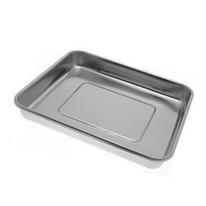 Pack of 3 Manual Medical Trays Stainless Steel Rectangular Laboratory Trays <b>Small</b> Instrument Tray CE Certified 1 Year Warranty - Product Image 1