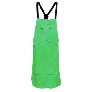 ISO-Certified Cotton Flame-Resistant Cowhide <b>Leather</b> Welder <b>Apron</b> Industrial Safety <b>Apron</b> for Welding - Product Image 3