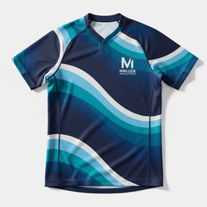 Camiseta de Rugby Sublimada Personalizada, Paneles Laterales de Malla Transpirable, Conjunto de Uniforme de Rugby para Equipo, Entrega Rápida, Precio de Fábrica - Product Image 1