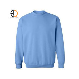 Sweat-shirts à manches longues en coton grande taille, motif uni, teinture unie, pour la saison hivernale - Product Image 1