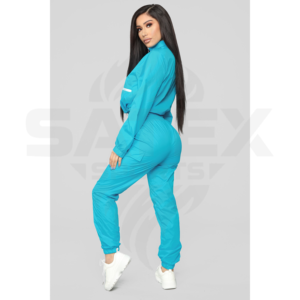 Nuevo Conjunto Deportivo de Chaqueta y Pantalones Cortavientos de Nailon para Mujer, Chaqueta Deportiva con Cierre y Pantalones Cortavientos para Entrenamiento - Product Image 2