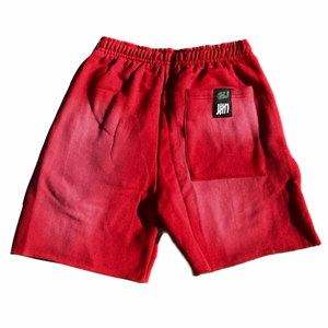 Shorts de survêtement pour homme en coton épais 100 % avec imprimé en relief, haute qualité, style streetwear décontracté, taille élastique, couleur unie - Product Image 3