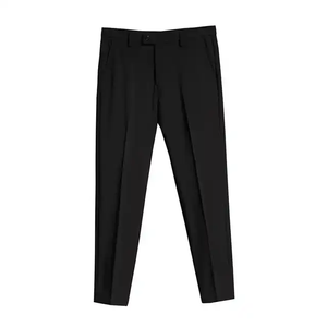 Pantalon Homme Nouvelle Tendance Grande Taille Streetwear Décontracté 100% Coton Toile Léger Coupe Droite Taille Mi-Haute Élastique Respirant - Product Image 6